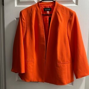 Evan Picone Women's Vibrant Orange Blazer
